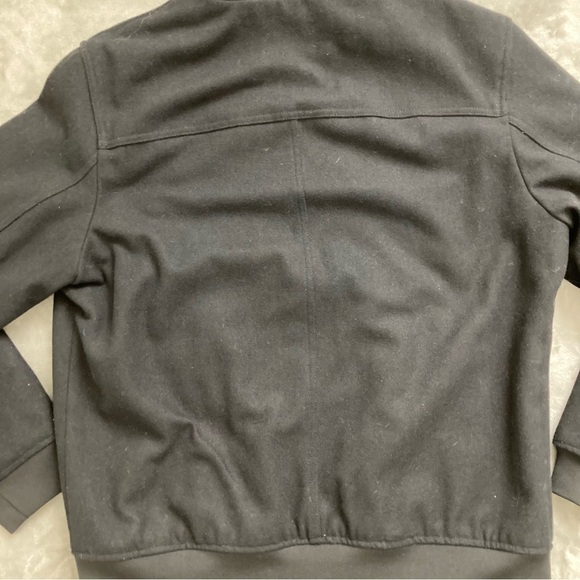 American Rag Black Hooded Full Zip Wool Blend Jacket with Pockets Size XL - Picture 5 of 9